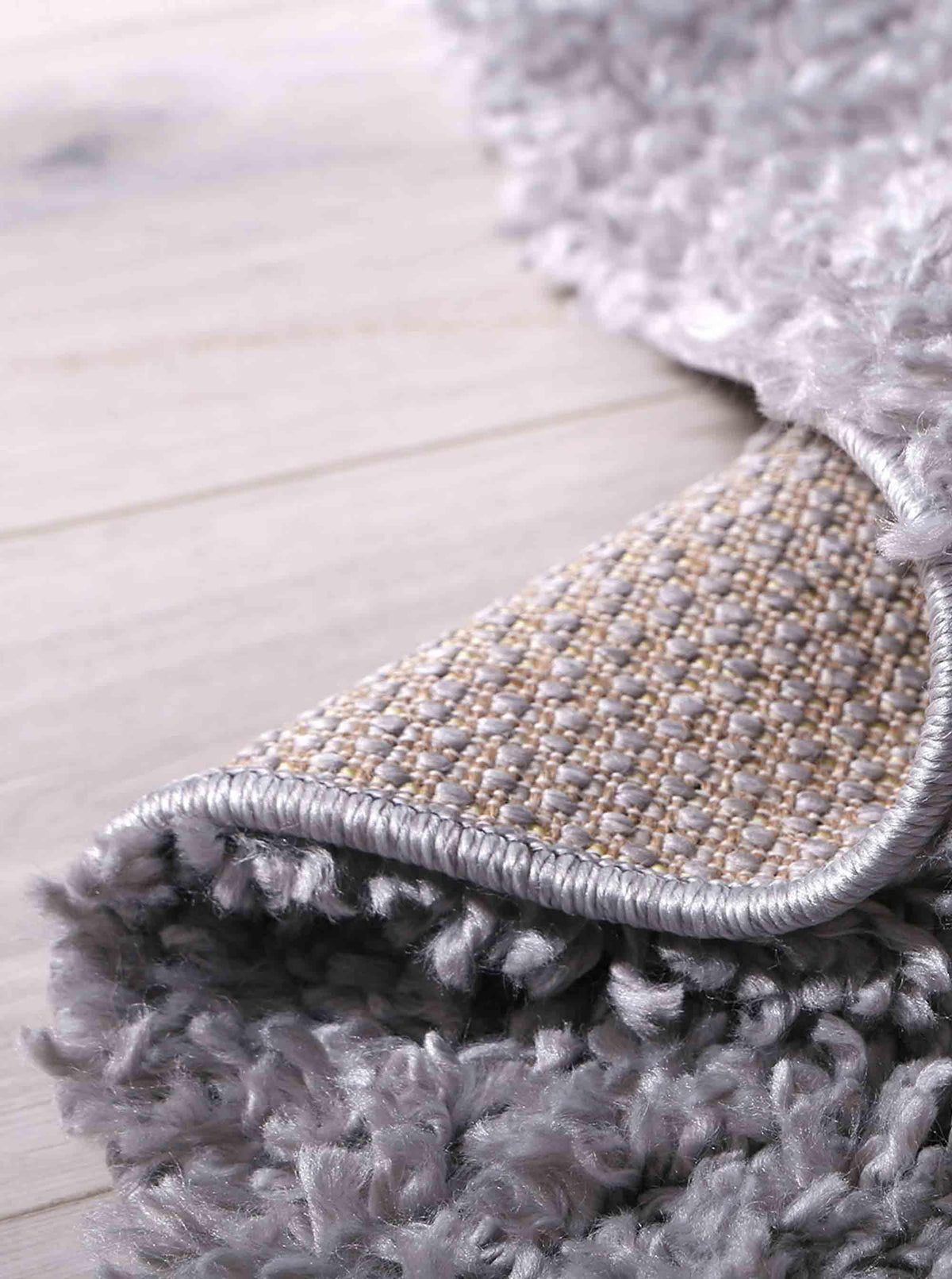 Danso Shaggy Silver Grey Round Rug - The Rugs