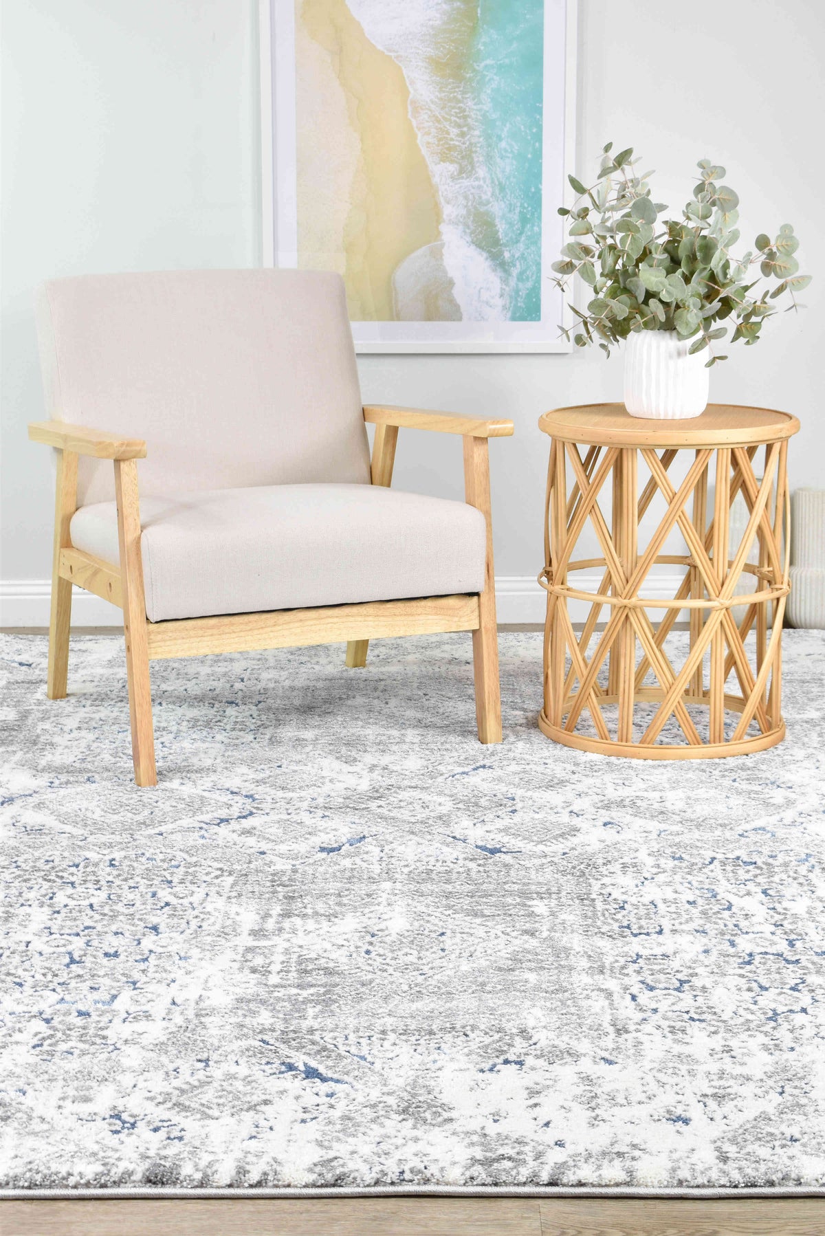 Urban Chic Grey Blue Tapestry Rug, [cheapest rugs online], [au rugs], [rugs australia]