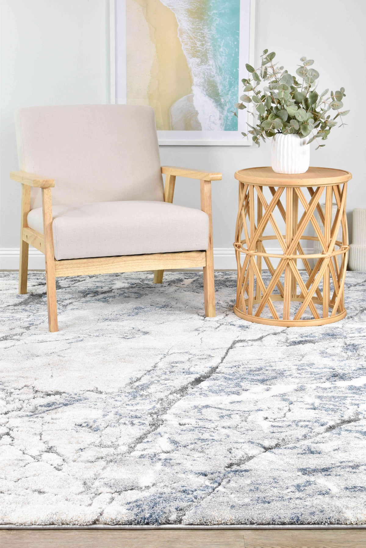 Urban Chic Marble Blue Tapestry Rug, [cheapest rugs online], [au rugs], [rugs australia]