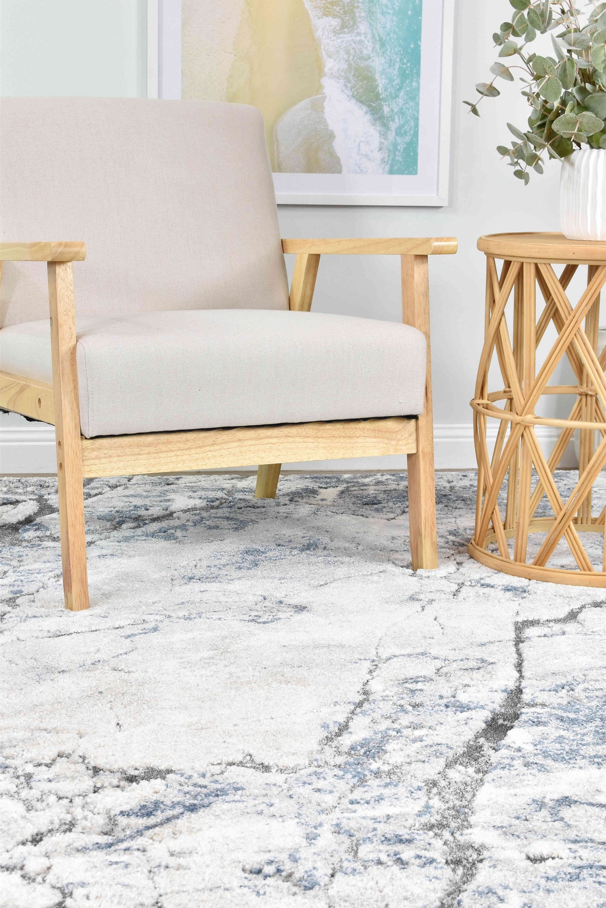 Urban Chic Marble Blue Tapestry Rug, [cheapest rugs online], [au rugs], [rugs australia]