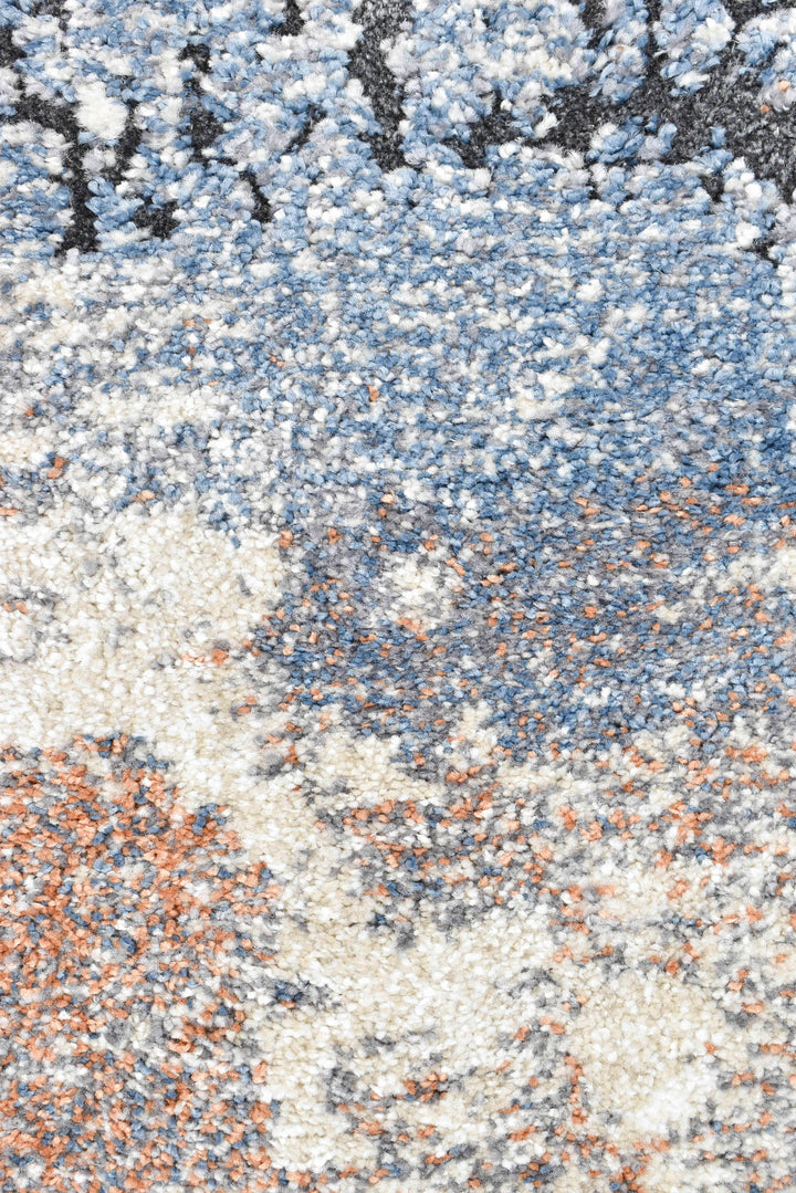 Urban Chic Orange Rust Blue Tapestry Rug, [cheapest rugs online], [au rugs], [rugs australia]