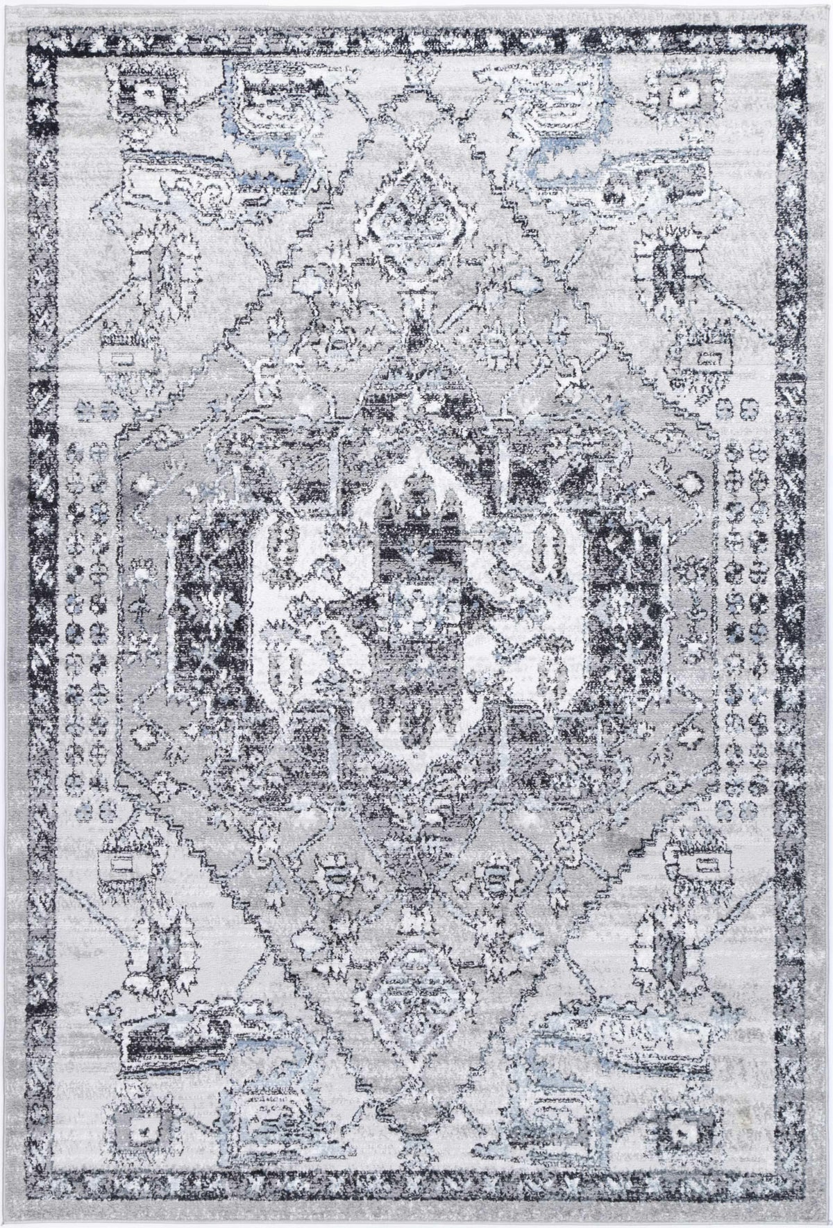 Shop Abbot Traditional Light Grey Rug | The Rugs