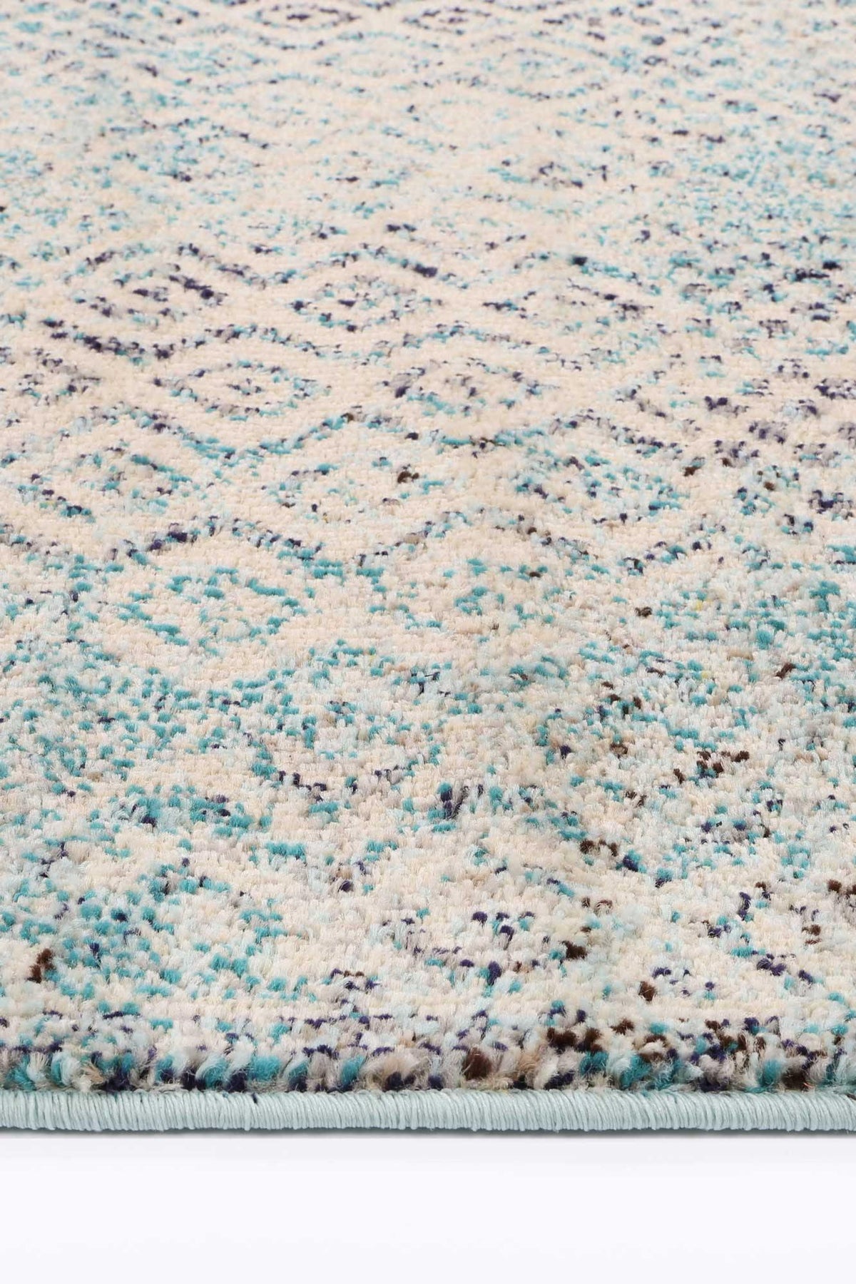 Ziva Multi Blue Geometric Rug - The Rugs