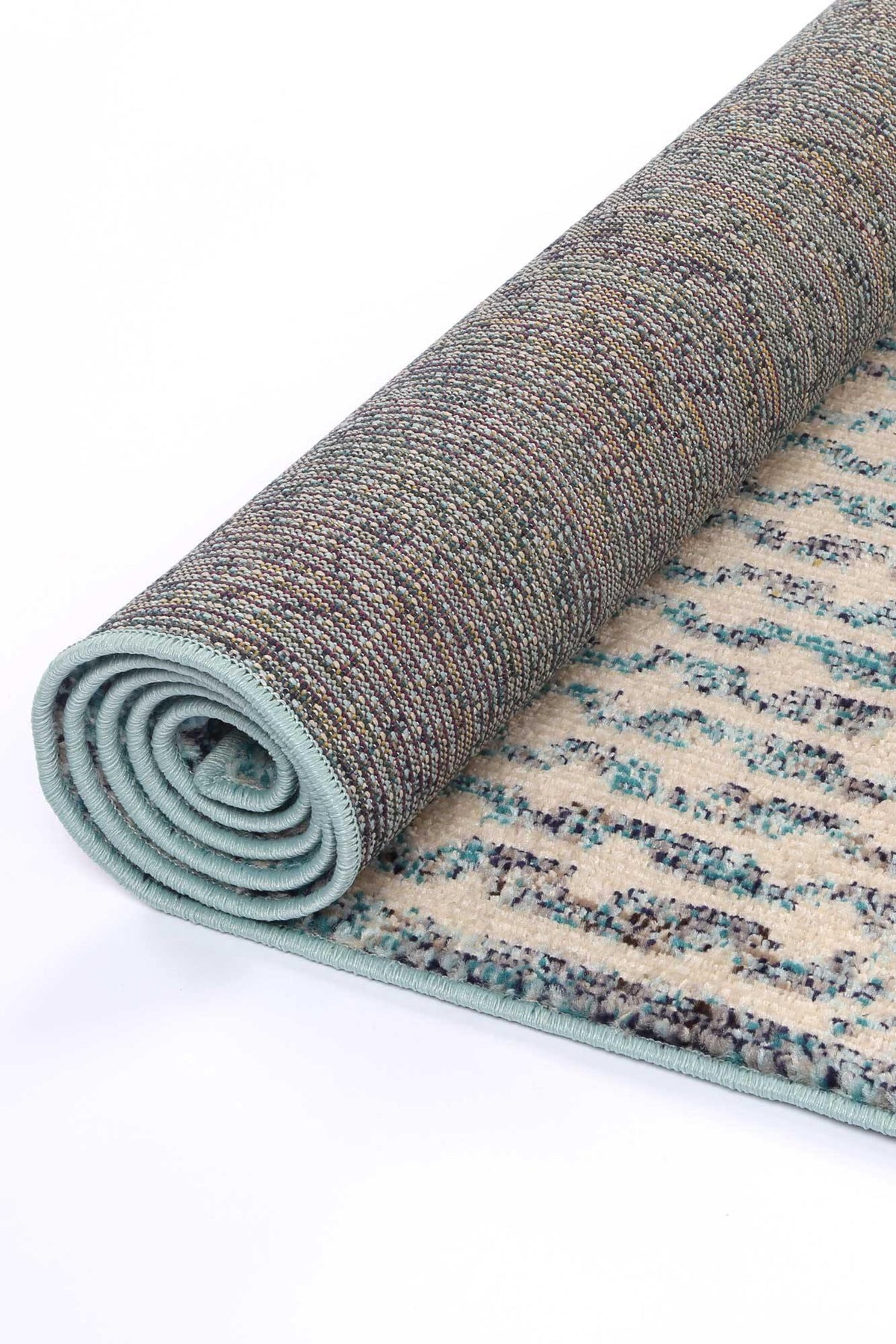 Ziva Multi Blue Geometric Rug - The Rugs