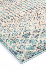 Ziva Multi Blue Geometric Rug - The Rugs