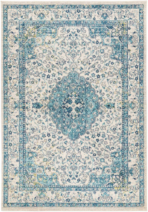 Ziva Blue Traditional Rug - The Rugs