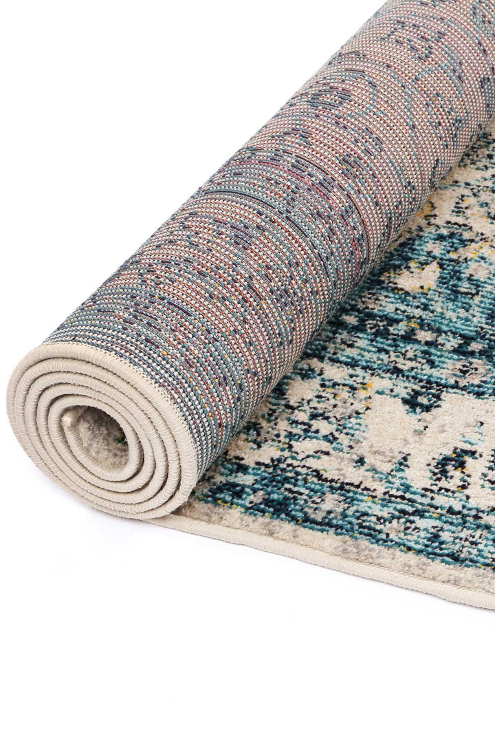 Ziva Blue Traditional Rug - The Rugs