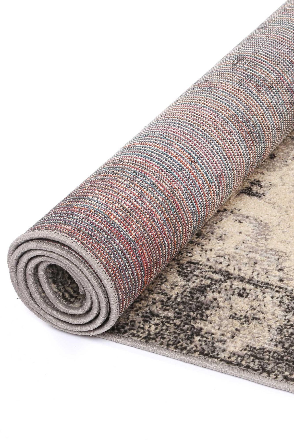 Ziva Beige Black Traditional Rug - The Rugs