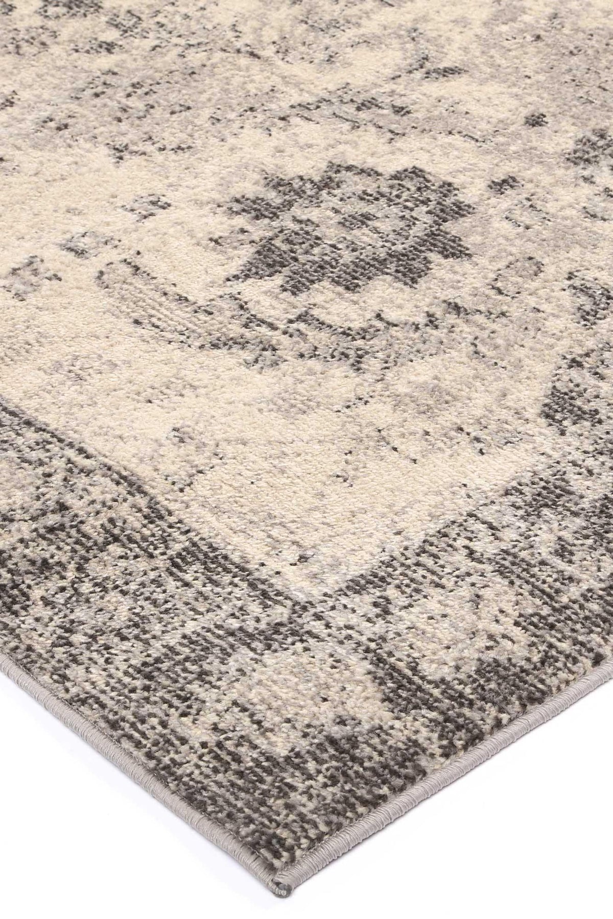 Ziva Beige Black Traditional Rug - The Rugs