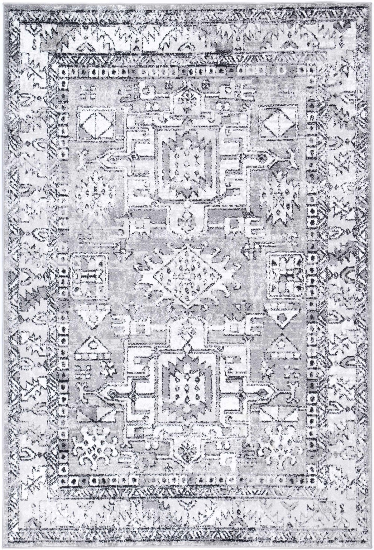 Top Quality Abbot Grey Traditional Rug | The Rugs