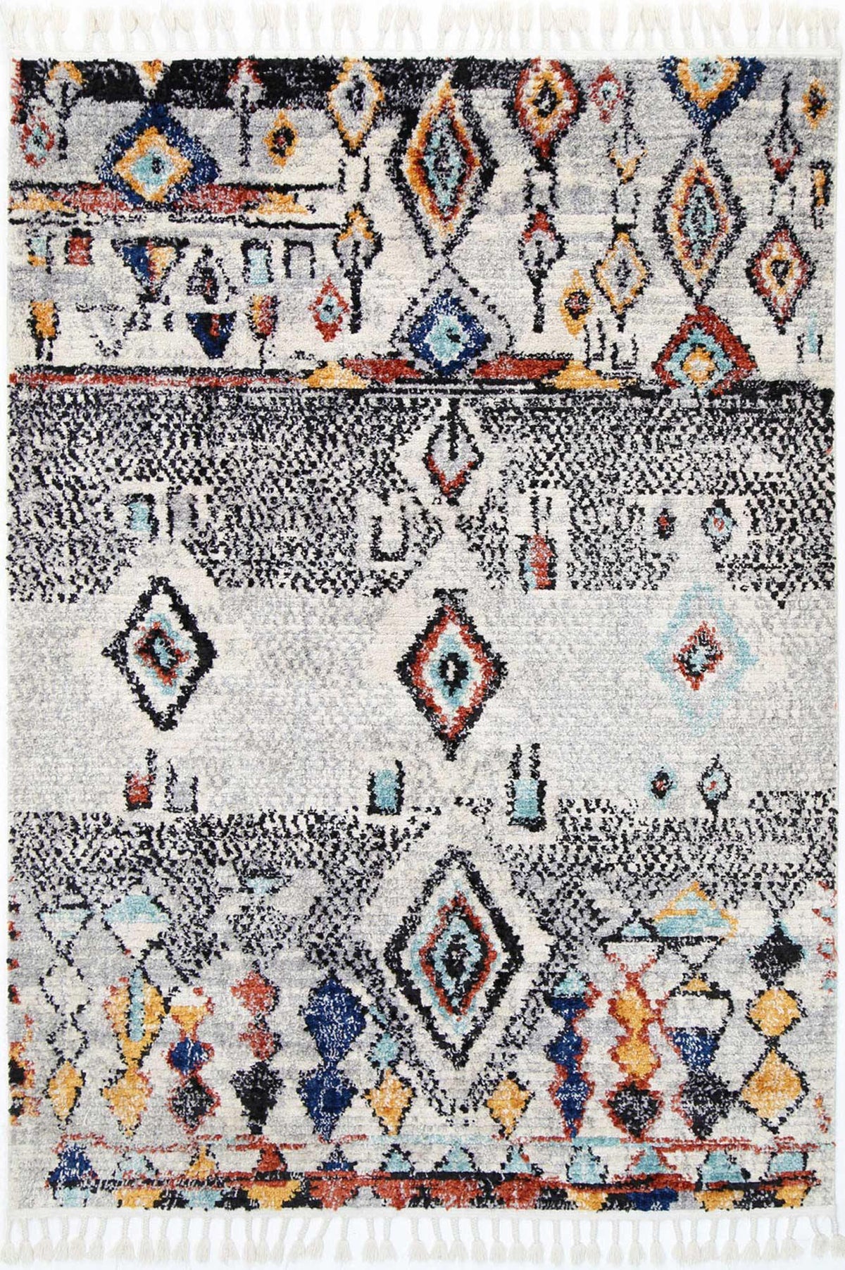 Pandora Boho Moroccan Meknes Silver Rug - The Rugs