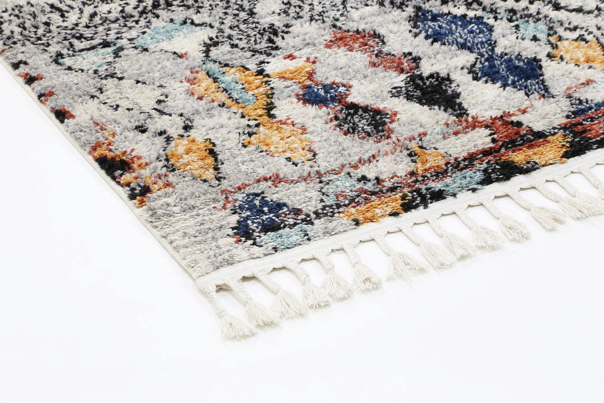 Pandora Boho Moroccan Meknes Silver Rug - The Rugs