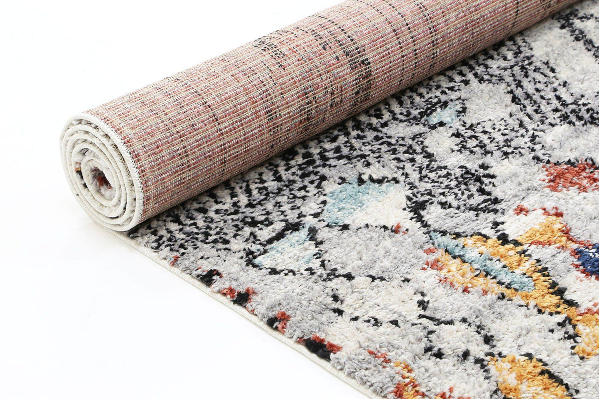 Pandora Boho Moroccan Meknes Silver Rug - The Rugs