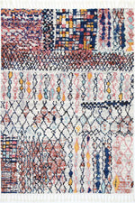 Pandora Boho Moroccan Fes Silver Pink Rug - The Rugs