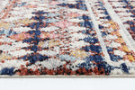 Pandora Boho Moroccan Casablanca White Navy Rug - The Rugs