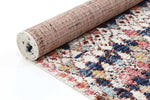 Pandora Boho Moroccan Casablanca White Navy Rug - The Rugs