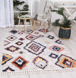 Pandora Boho Moroccan Agadir White Rug - The Rugs