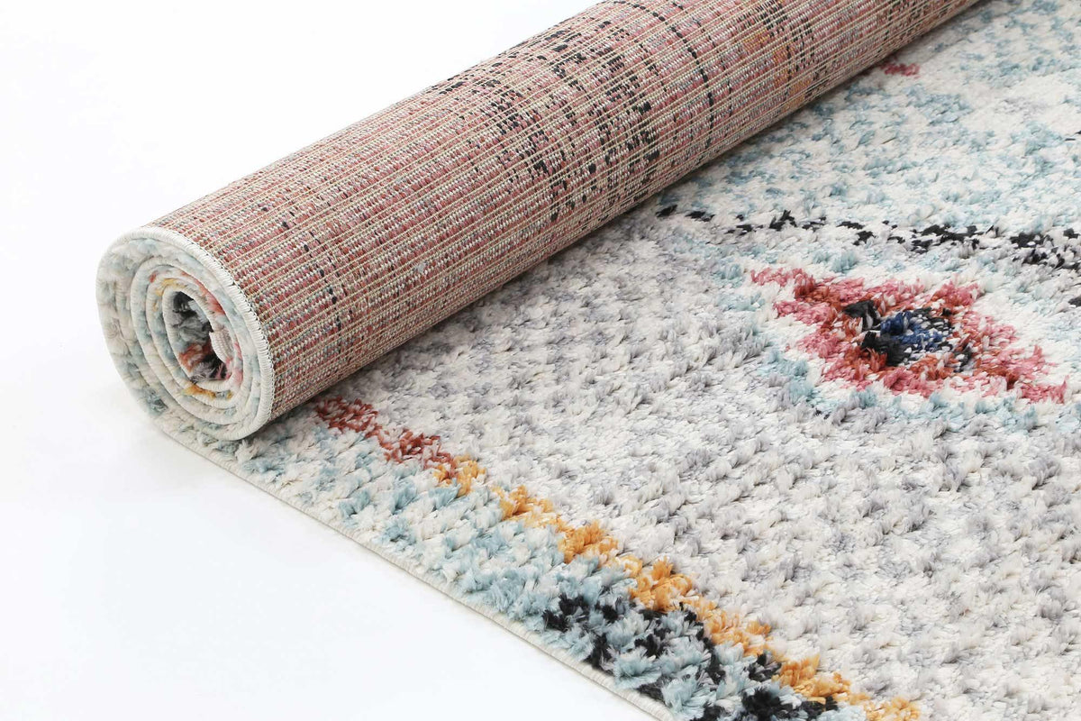 Pandora Boho Moroccan Marrakesh White Rug - The Rugs
