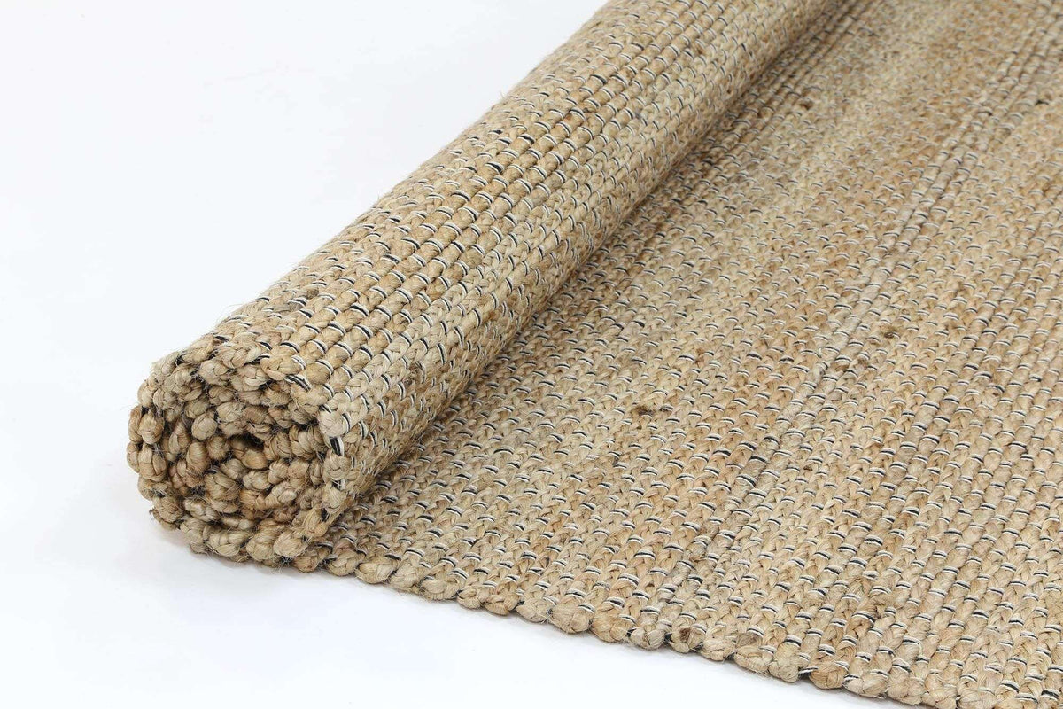 Calypso Natural Basket Weave Black Jute Rug, [cheapest rugs online], [au rugs], [rugs australia]