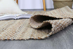 Calypso Natural Basket Weave Blue Jute Rug, [cheapest rugs online], [au rugs], [rugs australia]
