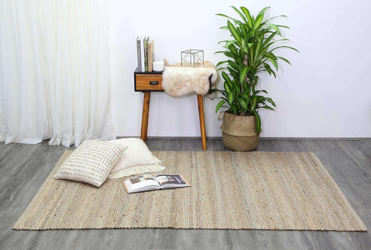 Calypso Natural Basket Weave Grey Jute Rug, [cheapest rugs online], [au rugs], [rugs australia]