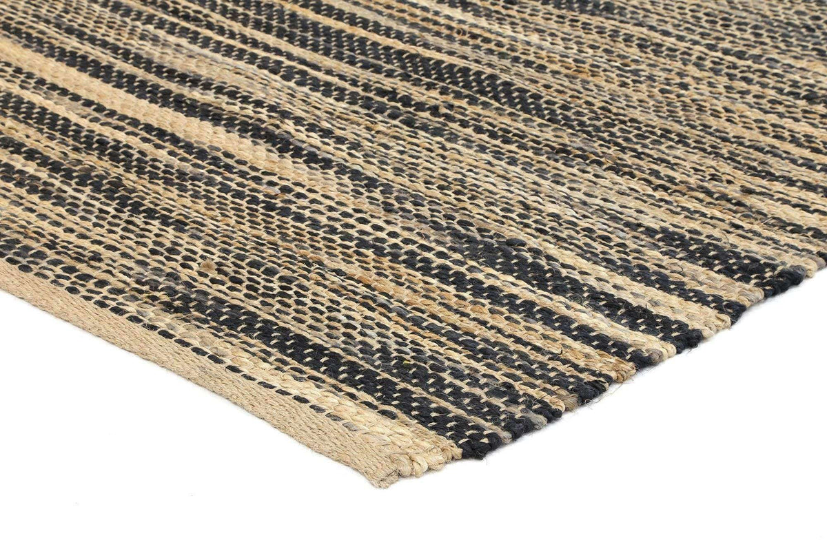 Calypso Stipe Natural Jute Rug Grey, [cheapest rugs online], [au rugs], [rugs australia]
