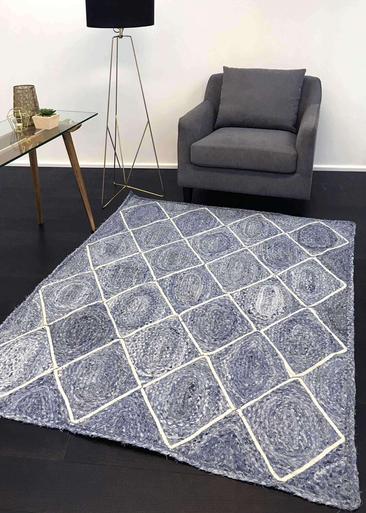 Cameron Natural Diamond Denim Rug, [cheapest rugs online], [au rugs], [rugs australia]
