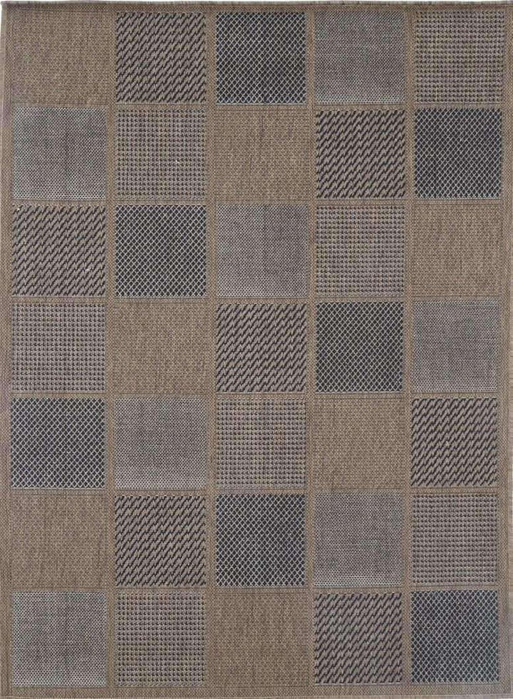 Capella Beige Patchwork Square Shape Patterned Ikat Rug, [cheapest rugs online], [au rugs], [rugs australia]