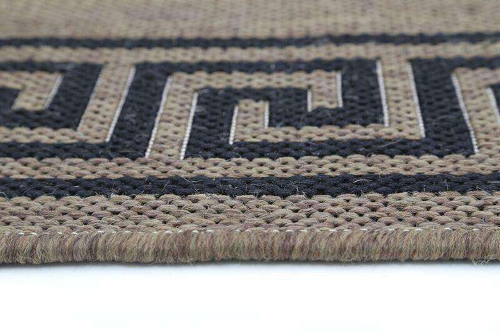 Capella Brown Beige Bordered Patterned Rug, [cheapest rugs online], [au rugs], [rugs australia]