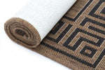 Capella Brown Beige Bordered Patterned Rug, [cheapest rugs online], [au rugs], [rugs australia]