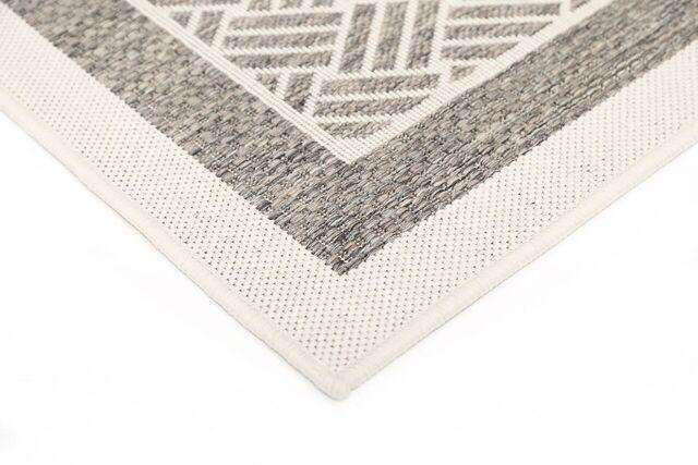 Capella Cream Geometric Ikat Bordered Rug, [cheapest rugs online], [au rugs], [rugs australia]