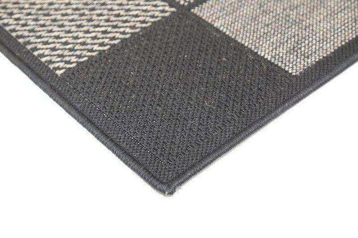 Capella Grey Square Shape Patterned Ikat Rug, [cheapest rugs online], [au rugs], [rugs australia]
