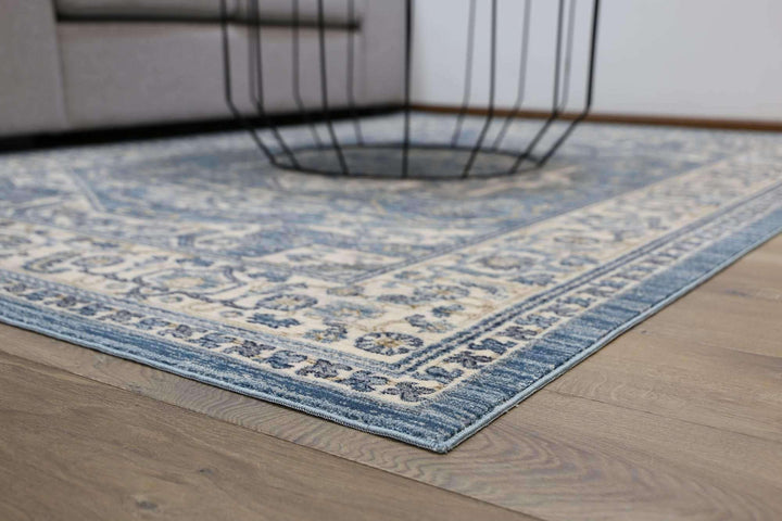 Casper Classic Border Transitional Design Blue Rug, [cheapest rugs online], [au rugs], [rugs australia]
