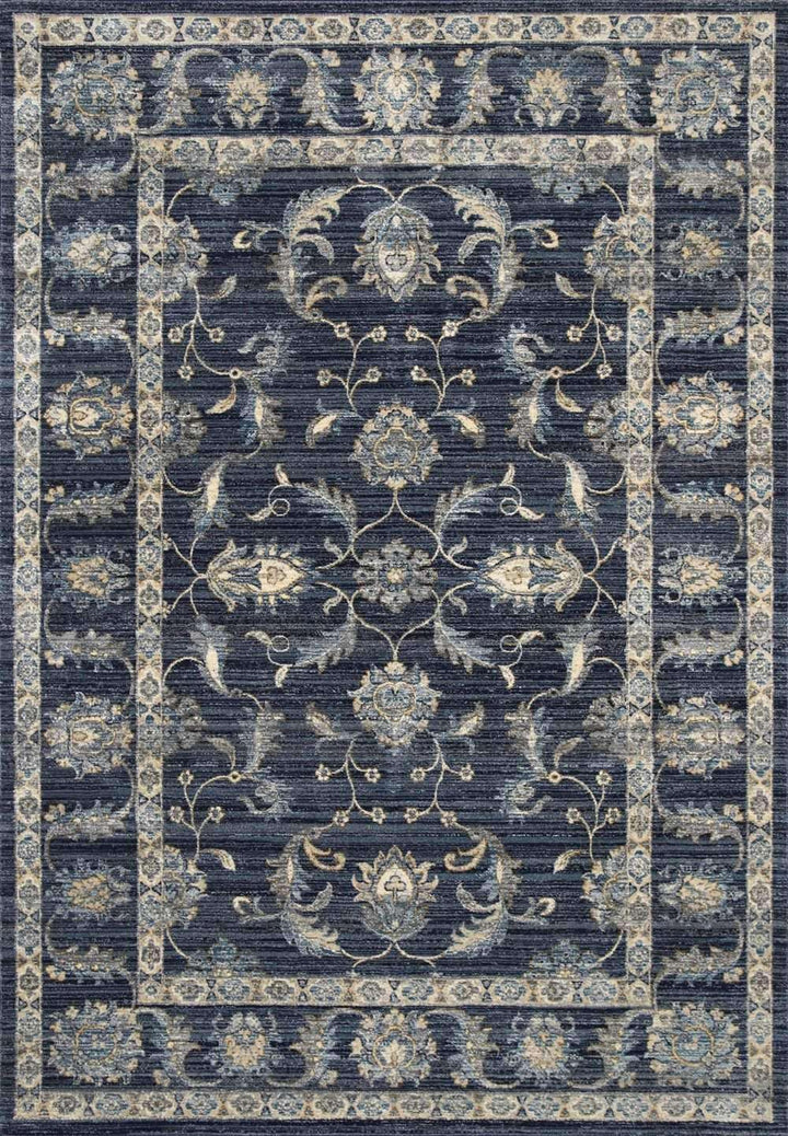 Casper Classic Border Transitional Design Navy Rug, [cheapest rugs online], [au rugs], [rugs australia]