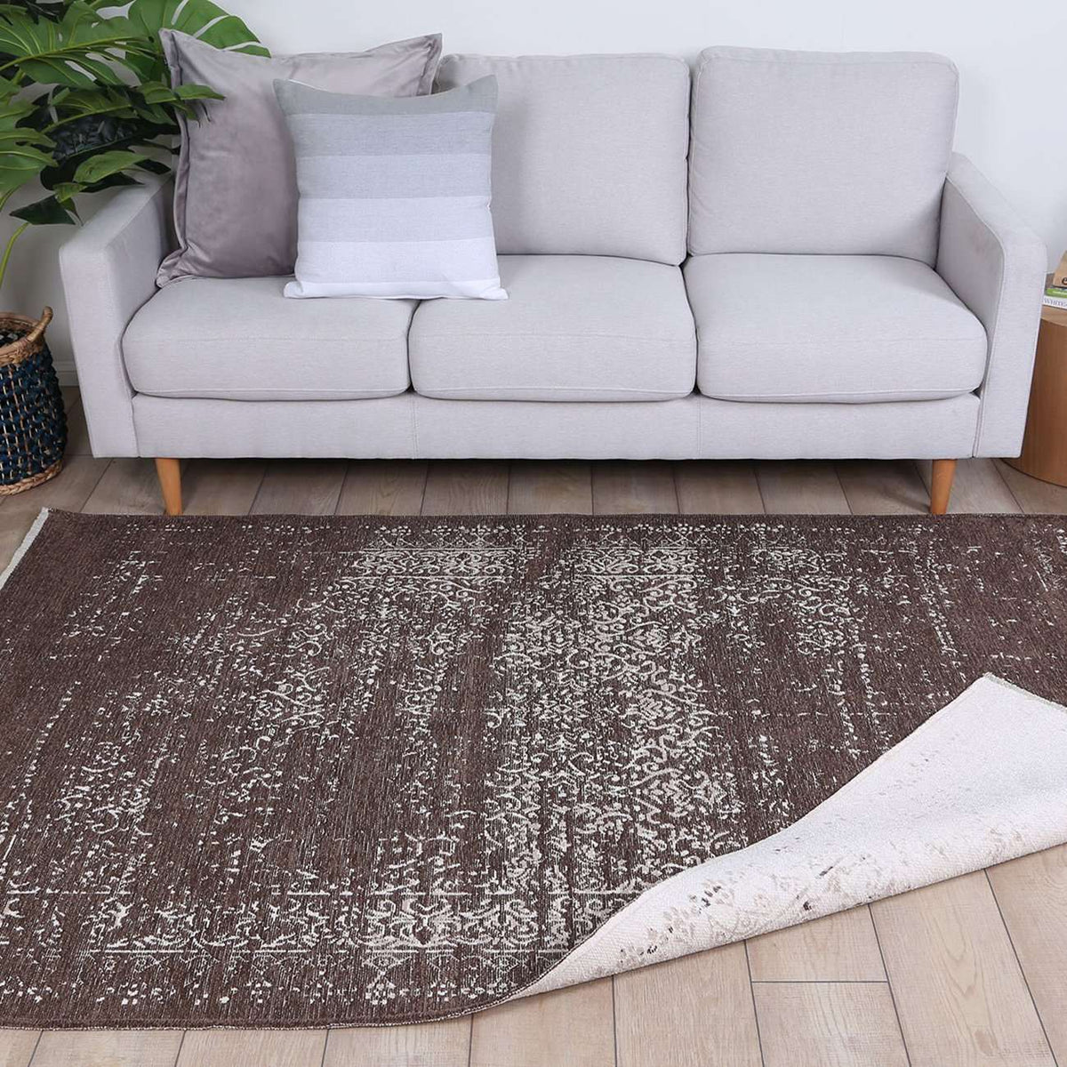 Century Distressed Fully Reversible Rug Beige, [cheapest rugs online], [au rugs], [rugs australia]