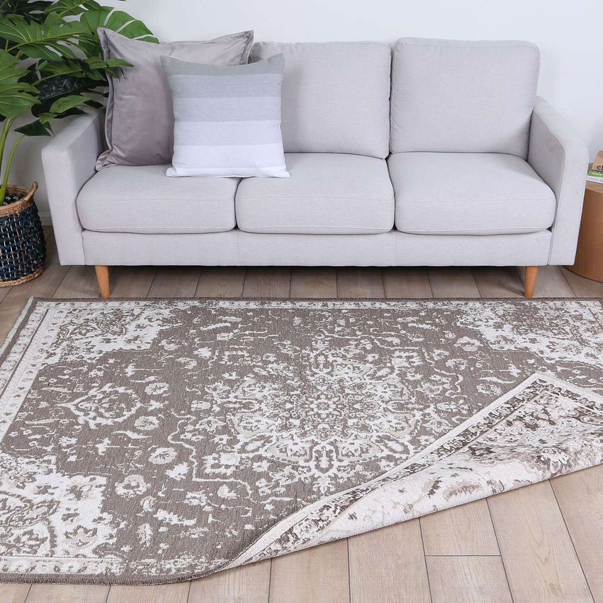 Century Motif Fully Reversible Rug Beige, [cheapest rugs online], [au rugs], [rugs australia]