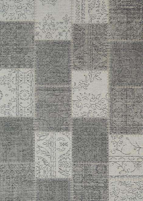 Classic Whimsical Patchwork Grey Distressed Rug, [cheapest rugs online], [au rugs], [rugs australia]