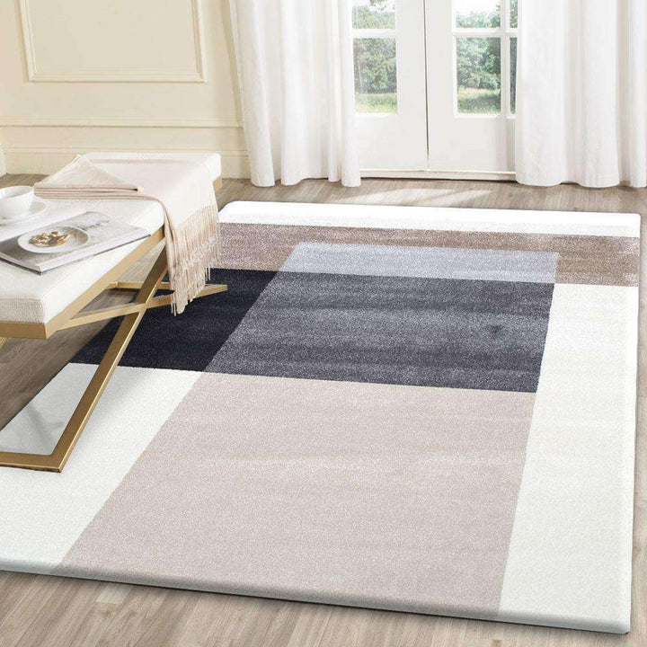 Divinity Cubism Grey Beige Modern Rug, [cheapest rugs online], [au rugs], [rugs australia]
