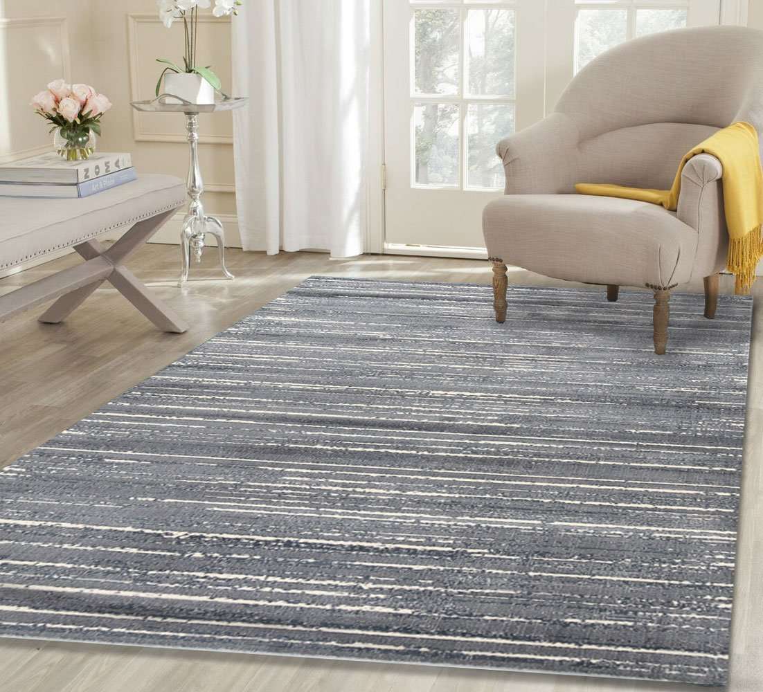 Dreamscape Grey Stripes Silk Design Rug, [cheapest rugs online], [au rugs], [rugs australia]