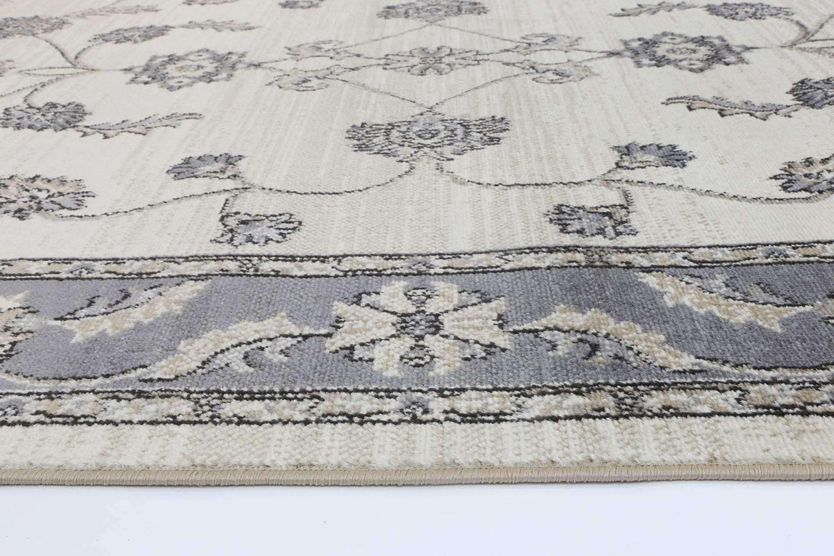 Eden Cream and Grey Traditional Rug, [cheapest rugs online], [au rugs], [rugs australia]