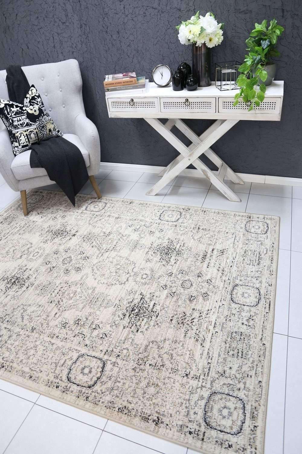 Eden Cream ZieglerTraditional Ikat Rug, [cheapest rugs online], [au rugs], [rugs australia]
