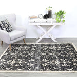 Eden Grey and Beige Ikat Abstract Vines Rug, [cheapest rugs online], [au rugs], [rugs australia]