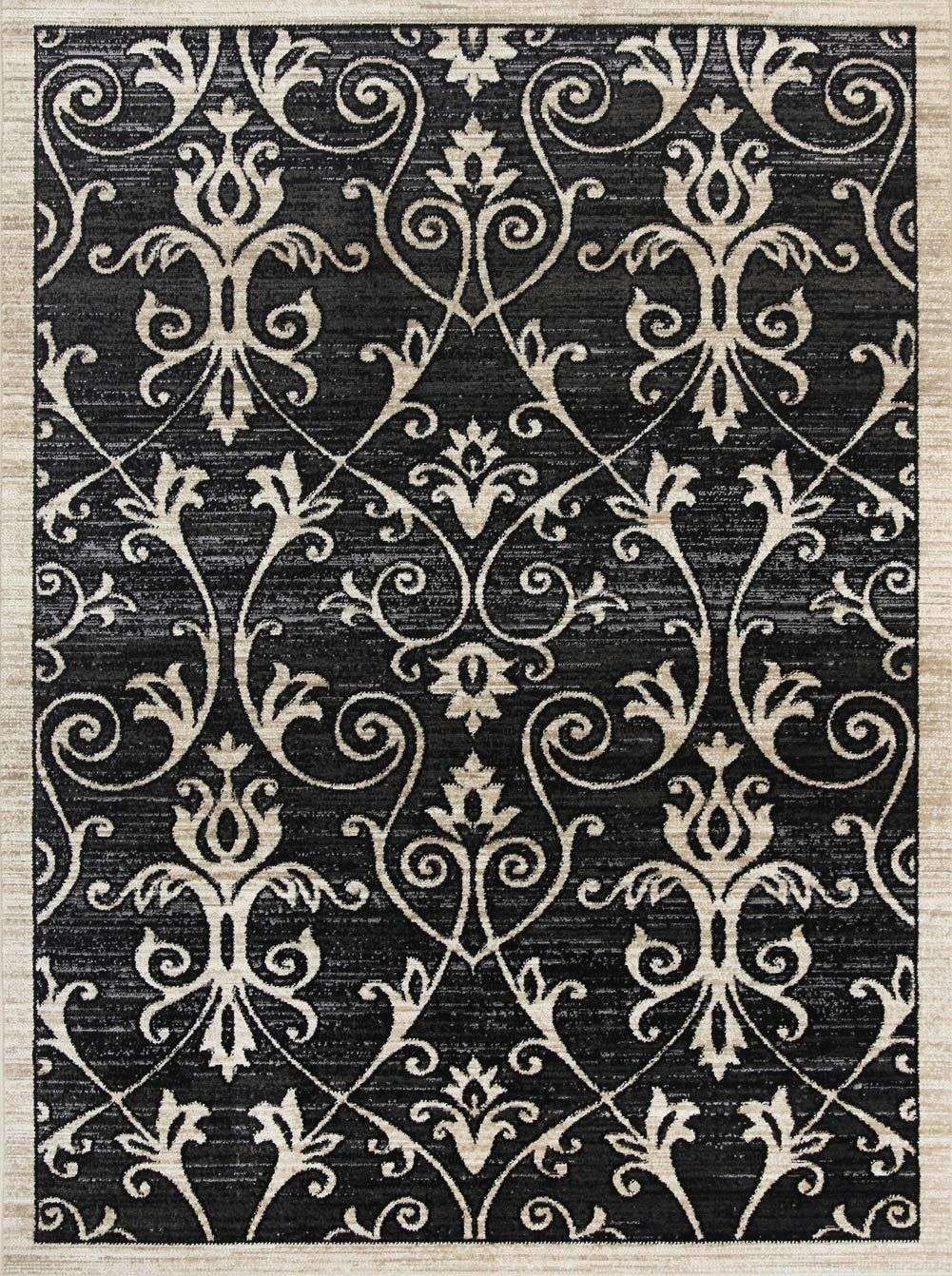Eden Grey and Beige Ikat Abstract Vines Rug, [cheapest rugs online], [au rugs], [rugs australia]