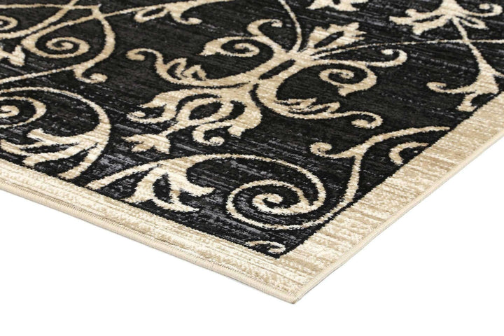 Eden Grey and Beige Ikat Abstract Vines Rug, [cheapest rugs online], [au rugs], [rugs australia]