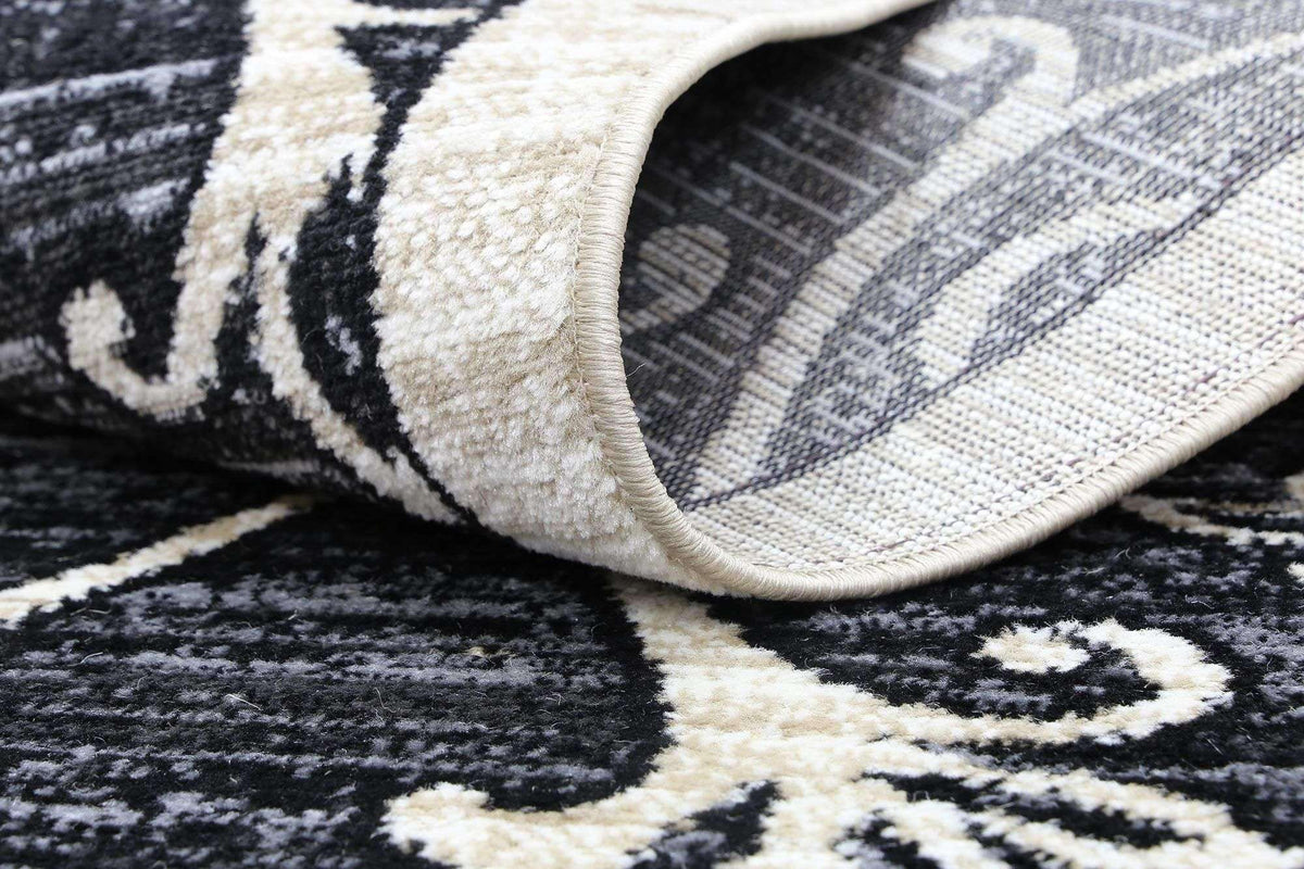 Eden Grey and Beige Ikat Abstract Vines Rug, [cheapest rugs online], [au rugs], [rugs australia]