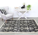Eden Grey and Beige Ikat Abstract Vines Rug, [cheapest rugs online], [au rugs], [rugs australia]