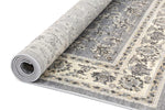 Eden Grey and Cream Traditional Boarder Rug, [cheapest rugs online], [au rugs], [rugs australia]