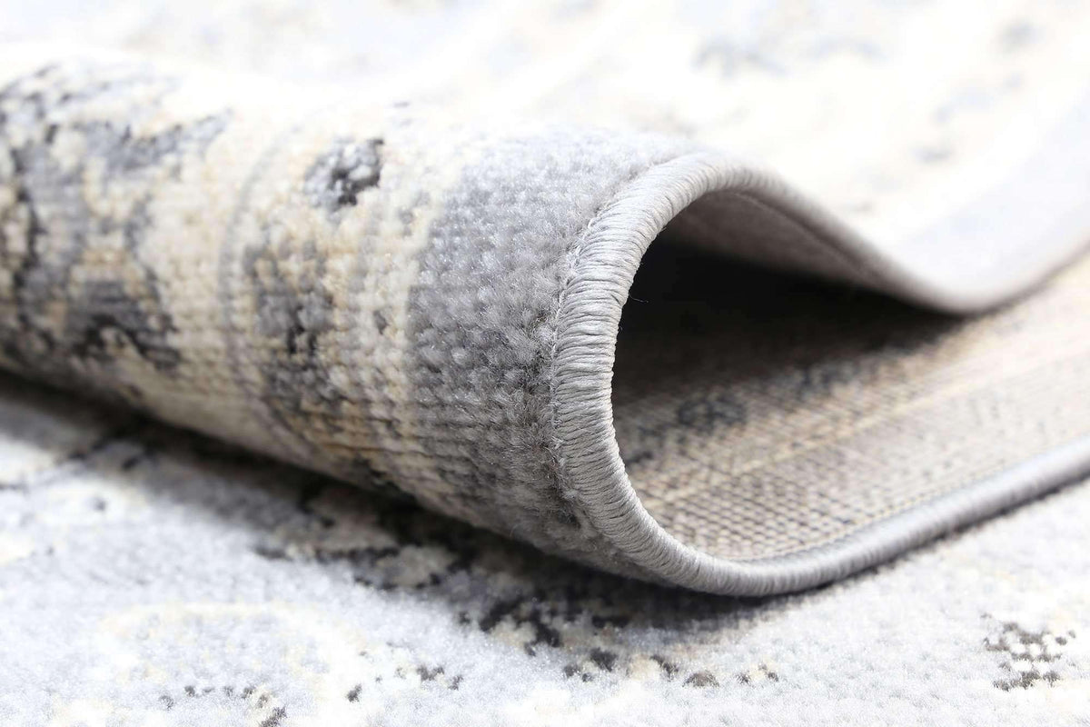 Eden Grey and Cream Traditional Boarder Rug, [cheapest rugs online], [au rugs], [rugs australia]