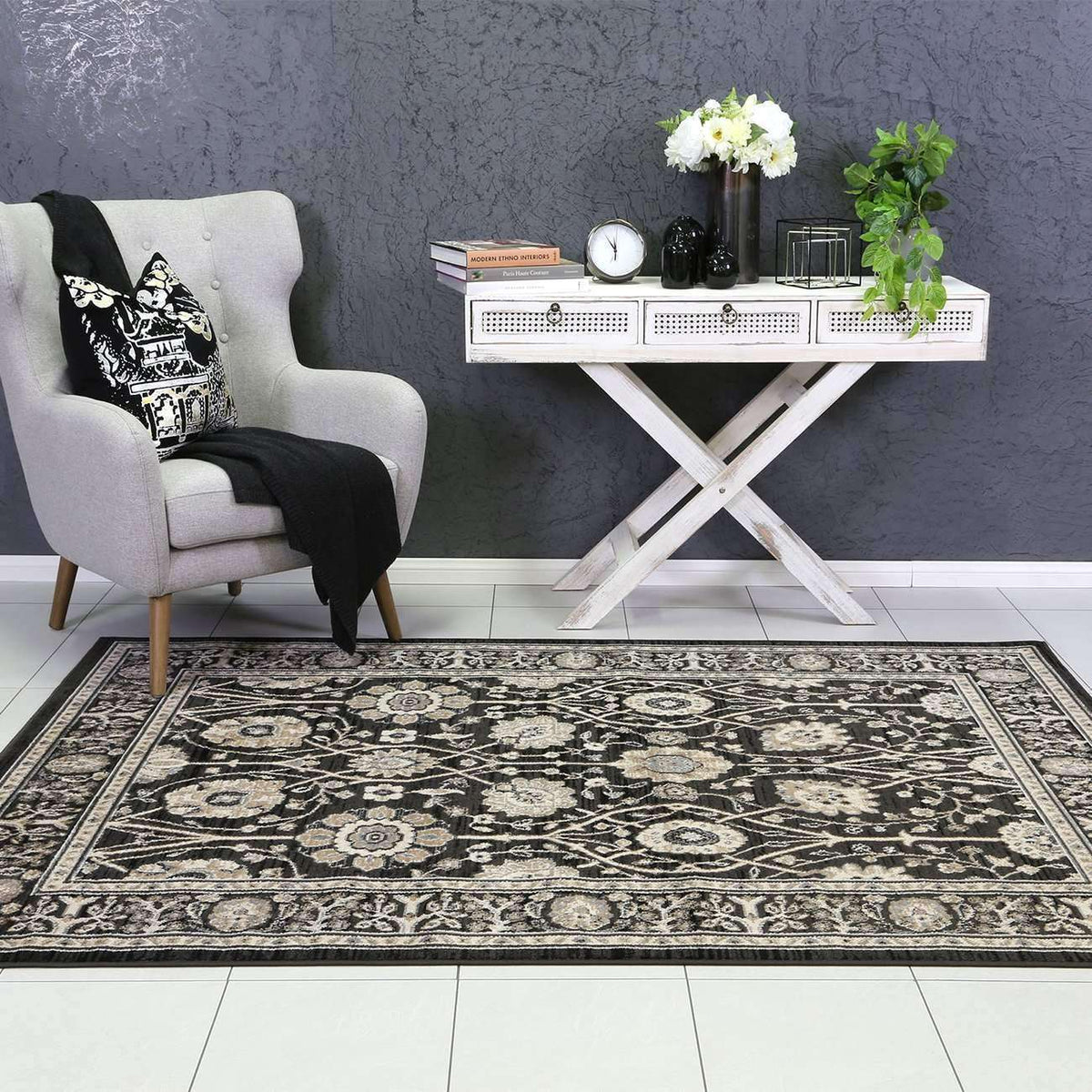 Eden Grey Ziegler Traditional Rug, [cheapest rugs online], [au rugs], [rugs australia]