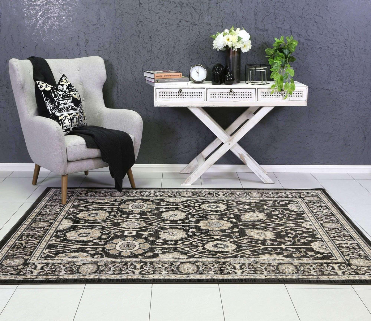 Eden Grey Ziegler Traditional Rug, [cheapest rugs online], [au rugs], [rugs australia]